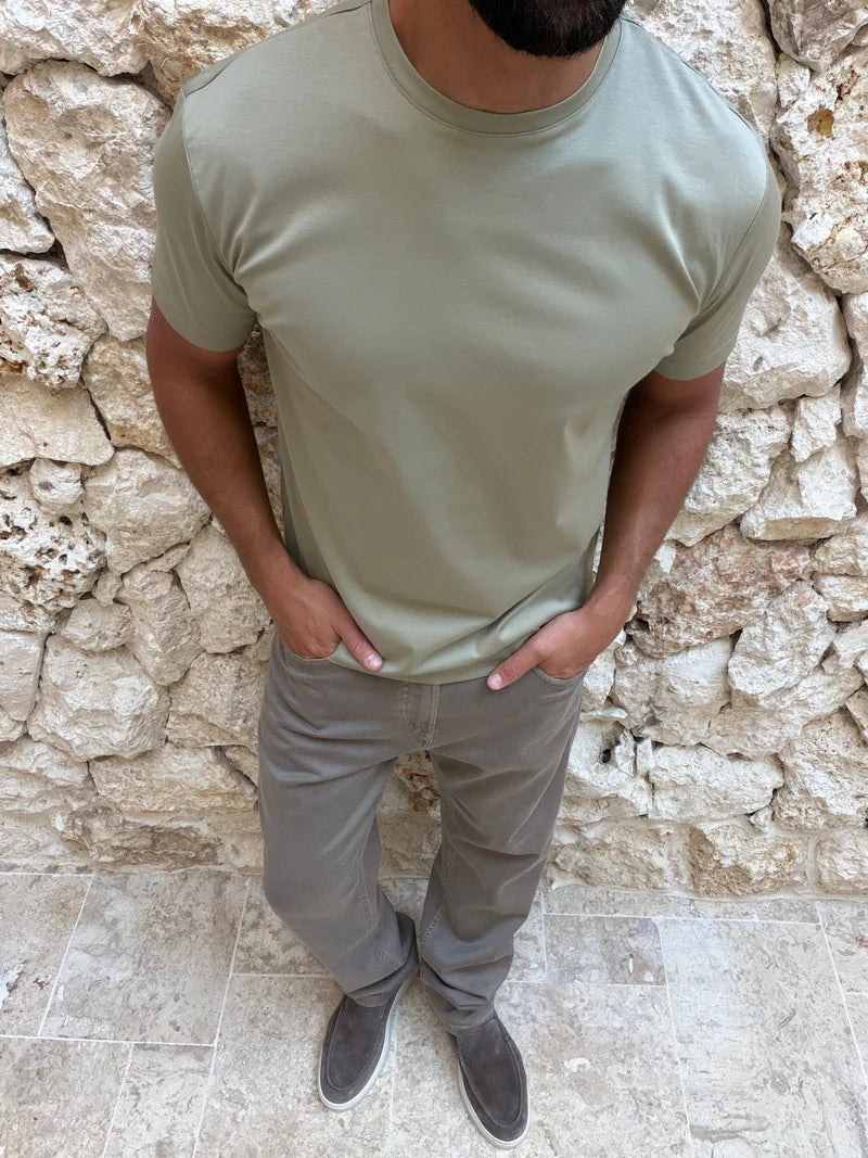 T-shirt Supreme Cotton - Kaki