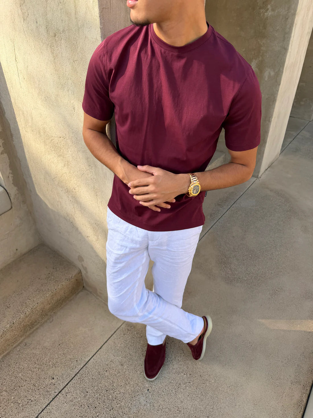 T-shirt Supreme Cotton - Bordeaux