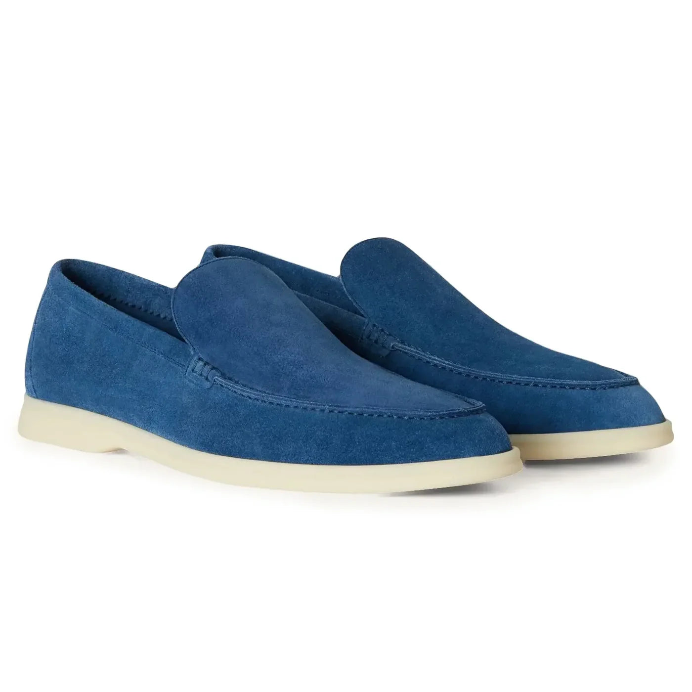 Mocassins Daim - Bleu Colbat