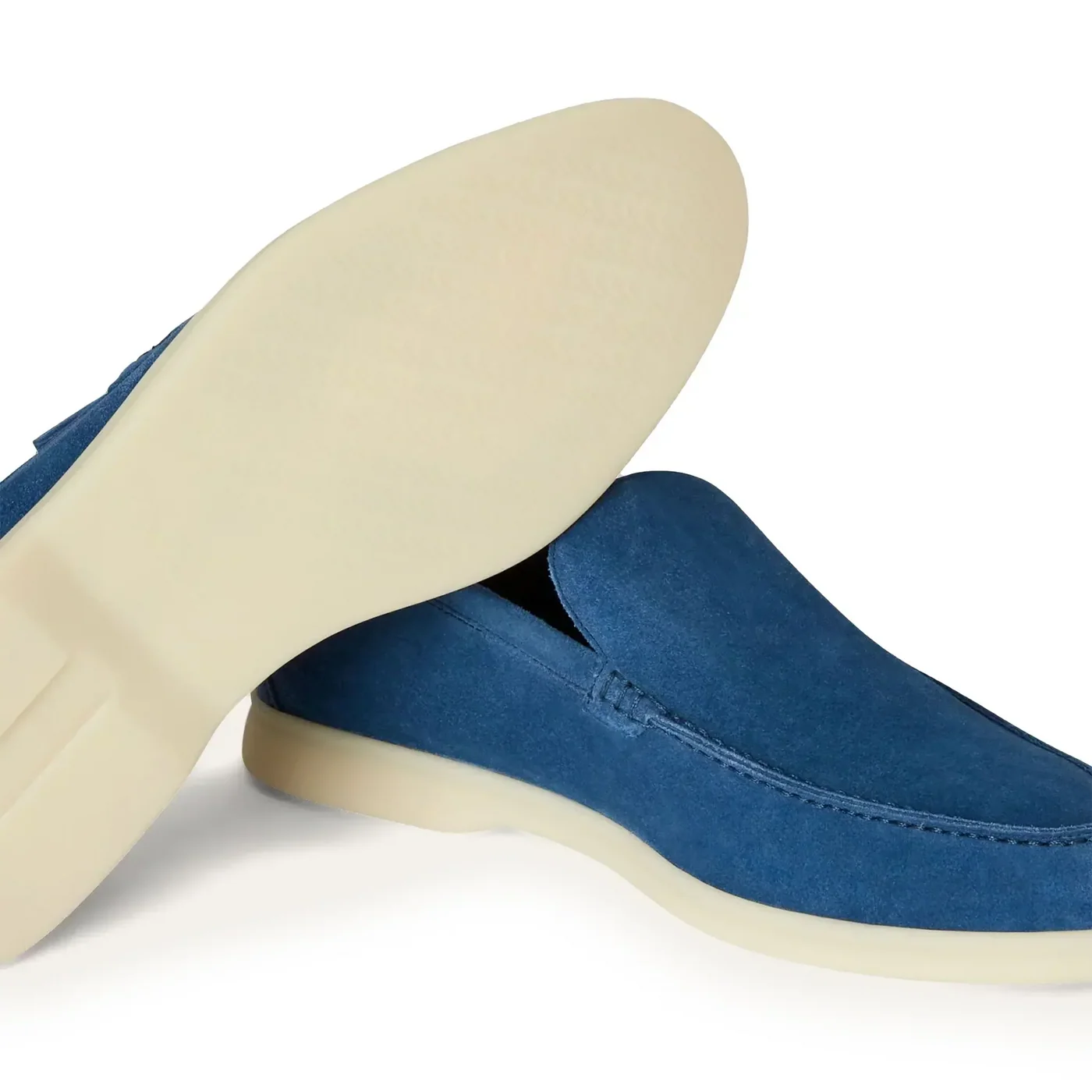Mocassins Daim - Bleu Colbat