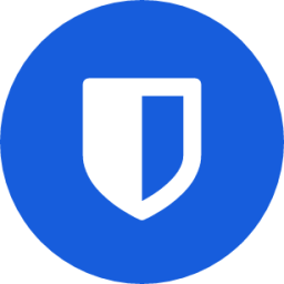 Bitwarden logo – Open-source password manager with self-hosting and strong encryption.