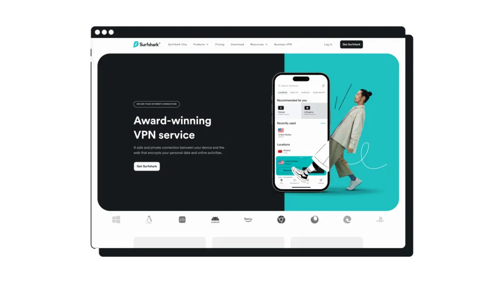 Surfshark VPN award-winning VPN service 